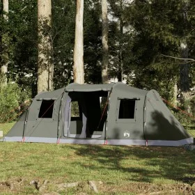 Tienda campaña familiar túnel 6 personas impermeable verde de , Tiendas de campaña - Ref: Foro24-4009419, Precio: 248,52 €, D...