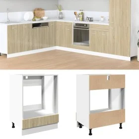 Armario de horno madera contrachapada color roble 60x46x81,5 cm de , Armarios de cocina - Ref: Foro24-849617, Precio: 67,42 €...
