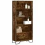 Estantería madera ingeniería color roble ahumado 80x31x169 cm de , Librerías y estanterías - Ref: Foro24-3295314, Precio: 90,...