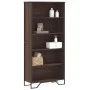 Estantería madera de ingeniería color marrón roble 80x31x169 cm de , Librerías y estanterías - Ref: Foro24-3295316, Precio: 9...