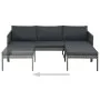 Set muebles de jardín 3 piezas con cojines ratán sintético gris de , Conjuntos de jardín - Ref: Foro24-313135, Precio: 301,86...