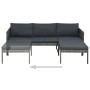 Set muebles de jardín 3 piezas con cojines ratán sintético gris de , Conjuntos de jardín - Ref: Foro24-313135, Precio: 304,47...