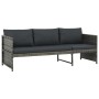 Set muebles de jardín 3 piezas con cojines ratán sintético gris de , Conjuntos de jardín - Ref: Foro24-313135, Precio: 304,47...