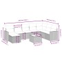 Set muebles jardín 9 pzas y cojines ratán sintético gris claro de , Conjuntos de jardín - Ref: Foro24-3263598, Precio: 589,83...