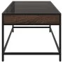 Mesa de centro con Infinity LED marrón roble 70x50x41 cm de , Mesas de centro - Ref: Foro24-847686, Precio: 87,73 €, Descuent...
