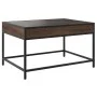 Mesa de centro con Infinity LED marrón roble 70x50x41 cm de , Mesas de centro - Ref: Foro24-847686, Precio: 87,73 €, Descuent...