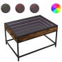 Mesa de centro con Infinity LED roble ahumado 70x50x41 cm de , Mesas de centro - Ref: Foro24-847684, Precio: 85,84 €, Descuen...