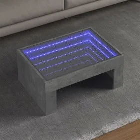 Mesa de centro con Infinity LED gris hormigón 70x50x30 cm de , Mesas de centro - Ref: Foro24-847612, Precio: 86,03 €, Descuen...