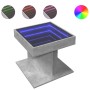 Mesa de centro y LED madera ingeniería gris hormigón 50x50x45cm de , Mesas de centro - Ref: Foro24-847563, Precio: 93,04 €, D...