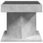 Mesa de centro y LED madera ingeniería gris hormigón 50x50x45cm de , Mesas de centro - Ref: Foro24-847563, Precio: 93,04 €, D...