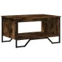 Rauchige Eichenholz-Sperrholz-Couchtisch 75x51x40 cm von , Couchtisch - Ref: Foro24-848486, Preis: 49,74 €, Rabatt: %