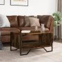 Rauchige Eichenholz-Sperrholz-Couchtisch 75x51x40 cm von , Couchtisch - Ref: Foro24-848486, Preis: 49,74 €, Rabatt: %