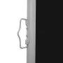 Toldo lateral retráctil para patio negro 140x600 cm de vidaXL, Sombrillas - Ref: Foro24-313369, Precio: 93,11 €, Descuento: %