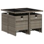 Set comedor jardín 9 pzas y cojines ratán sintético gris de , Conjuntos de jardín - Ref: Foro24-3210596, Precio: 402,12 €, De...