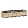 Set comedor de jardín 17 pzas con cojines ratán sintético beige de , Conjuntos de jardín - Ref: Foro24-3210646, Precio: 968,7...