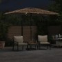 Sombrilla de jardín con LEDs poste acero marrón 300x200x250 cm de , Sombrillas - Ref: Foro24-4005118, Precio: 163,23 €, Descu...