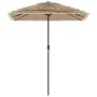Sombrilla de jardín con LEDs poste acero marrón 300x200x250 cm de , Sombrillas - Ref: Foro24-4005118, Precio: 132,64 €, Descu...