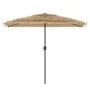 Sombrilla de jardín con LEDs poste acero marrón 300x200x250 cm de , Sombrillas - Ref: Foro24-4005118, Precio: 132,64 €, Descu...