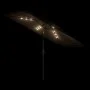Sombrilla de jardín con LEDs poste acero marrón 300x200x250 cm de , Sombrillas - Ref: Foro24-4005118, Precio: 132,64 €, Descu...