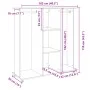 Armario con ruedas madera ingeniería marrón roble 102x38x110 cm de , Almacenamiento de ropa y armarios - Ref: Foro24-848037, ...