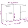 Set de muebles de baño 3 pzas madera contrachapada roble Sonoma de , Muebles de baño - Ref: Foro24-3307671, Precio: 203,07 €,...
