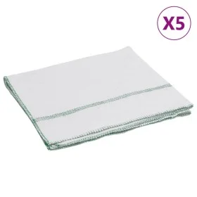 Paños de limpieza 5 uds blancas con rayas verdes 50x60 cm von , Reinigungsprodukte für den Haushalt - Ref: Foro24-4014090, Pr...
