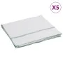 Paños de limpieza 5 uds blancas con rayas verdes 50x60 cm de , Productos para limpieza del hogar - Ref: Foro24-4014090, Preci...