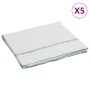 Paños de limpieza 5 uds blancas con rayas verdes 50x60 cm de , Productos para limpieza del hogar - Ref: Foro24-4014090, Preci...