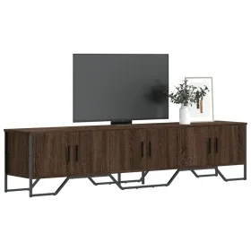 Mueble de TV madera de ingeniería roble marrón 180x34x41 cm de , Muebles TV - Ref: Foro24-848593, Precio: 131,09 €, Descuento: %