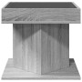 Mesa de centro y LED madera ingeniería gris Sonoma 50x50x45 cm de , Mesas de centro - Ref: Foro24-847565, Precio: 95,36 €, De...