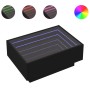 Mesa de centro con LED madera de ingeniería negro 70x50x30 cm de , Mesas de centro - Ref: Foro24-847512, Precio: 128,19 €, De...