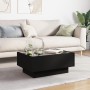 Mesa de centro con LED madera de ingeniería negro 70x50x30 cm de , Mesas de centro - Ref: Foro24-847512, Precio: 128,19 €, De...