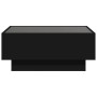 Mesa de centro con LED madera de ingeniería negro 70x50x30 cm de , Mesas de centro - Ref: Foro24-847512, Precio: 128,19 €, De...