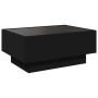 Mesa de centro con LED madera de ingeniería negro 70x50x30 cm de , Mesas de centro - Ref: Foro24-847512, Precio: 128,19 €, De...