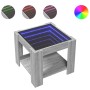 Mesa de centro y LED madera ingeniería gris Sonoma 53x53x45 cm de , Mesas de centro - Ref: Foro24-847544, Precio: 89,92 €, De...