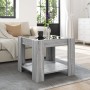 Mesa de centro y LED madera ingeniería gris Sonoma 53x53x45 cm de , Mesas de centro - Ref: Foro24-847544, Precio: 89,92 €, De...