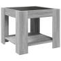 Mesa de centro y LED madera ingeniería gris Sonoma 53x53x45 cm de , Mesas de centro - Ref: Foro24-847544, Precio: 89,92 €, De...