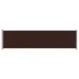 Toldo lateral retráctil para patio marrón 600x160 cm de vidaXL, Sombrillas - Ref: Foro24-313380, Precio: 102,61 €, Descuento: %