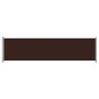 Toldo lateral retráctil para patio marrón 600x160 cm de vidaXL, Sombrillas - Ref: Foro24-313380, Precio: 104,83 €, Descuento: %