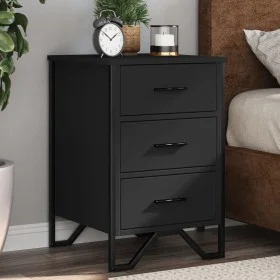 Mesita de noche madera de ingeniería negro 40x41x60 cm de , Mesitas de noche - Ref: Foro24-848524, Precio: 73,48 €, Descuento: %
