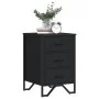 Mesita de noche madera de ingeniería negro 40x41x60 cm de , Mesitas de noche - Ref: Foro24-848524, Precio: 73,48 €, Descuento: %