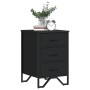 Mesita de noche madera de ingeniería negro 40x41x60 cm de , Mesitas de noche - Ref: Foro24-848524, Precio: 76,08 €, Descuento: %