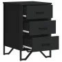 Mesita de noche madera de ingeniería negro 40x41x60 cm de , Mesitas de noche - Ref: Foro24-848524, Precio: 73,48 €, Descuento: %