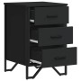 Mesita de noche madera de ingeniería negro 40x41x60 cm de , Mesitas de noche - Ref: Foro24-848524, Precio: 76,08 €, Descuento: %
