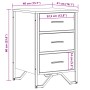 Mesita de noche madera de ingeniería negro 40x41x60 cm de , Mesitas de noche - Ref: Foro24-848524, Precio: 76,08 €, Descuento: %