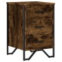Mesita de noche madera de ingeniería roble ahumado 40x41x60 cm de , Mesitas de noche - Ref: Foro24-848526, Precio: 68,69 €, D...