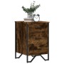 Mesita de noche madera de ingeniería roble ahumado 40x41x60 cm de , Mesitas de noche - Ref: Foro24-848526, Precio: 68,69 €, D...