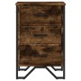Mesita de noche madera de ingeniería roble ahumado 40x41x60 cm de , Mesitas de noche - Ref: Foro24-848526, Precio: 68,69 €, D...