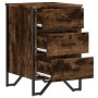 Mesita de noche madera de ingeniería roble ahumado 40x41x60 cm de , Mesitas de noche - Ref: Foro24-848526, Precio: 68,69 €, D...