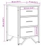 Mesita de noche madera de ingeniería roble ahumado 40x41x60 cm de , Mesitas de noche - Ref: Foro24-848526, Precio: 68,69 €, D...